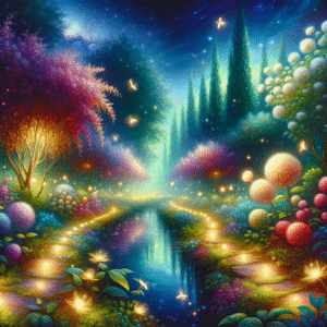 Starlit Blossom Oasis