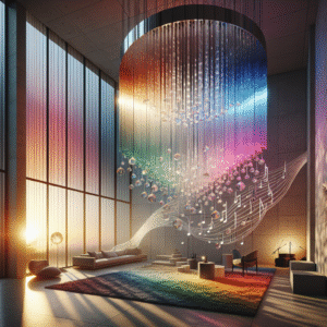 Prismatic Harmony: The Melodic Light Sculpture