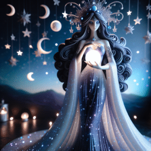 Celestial Veil: The Goddess of Night