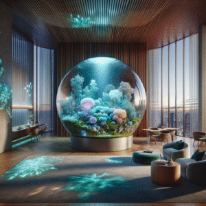 EcoSphere Harmony - The Bioluminescent Garden Machine