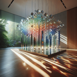 Prismatic Pulse: The Living Light Sculpture