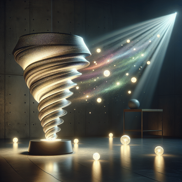 Prismatic Whirlwind: The Colorful Tornado Lamp