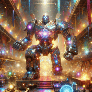Glimmerforge Golem: The Luminescent Artisan