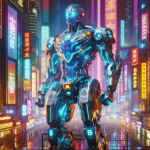 Neon Sentinel: The Cyber Guardian
