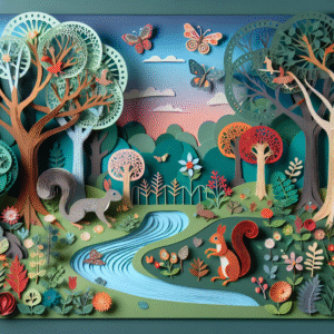 Whimsical Woodland Diorama